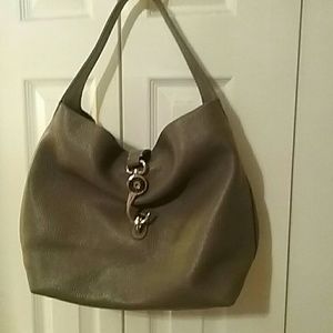 Dooney and Burke Gray hobo with coin purse